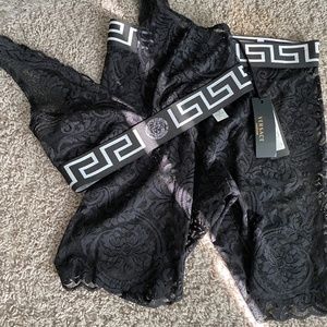 Versace mesh short set sexy